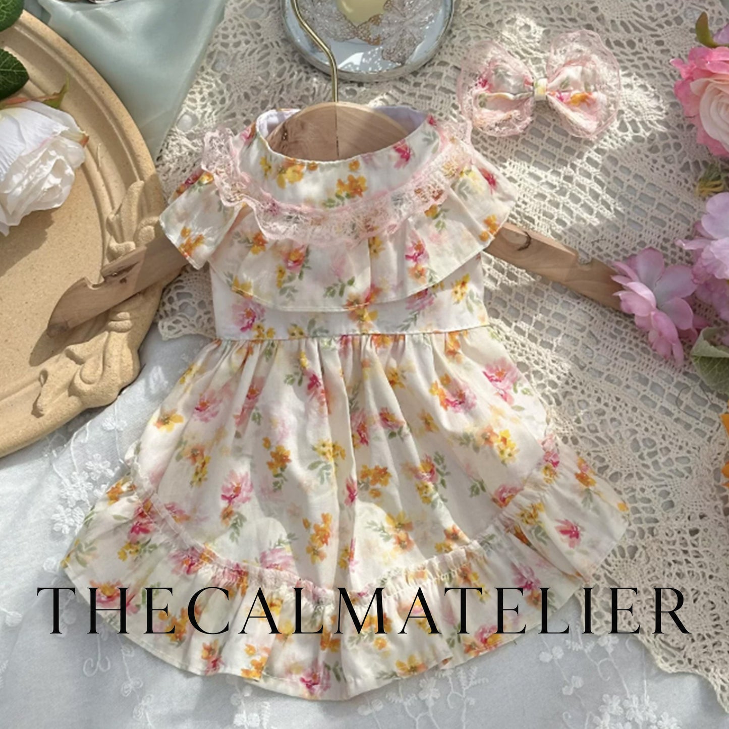 Apricot Meadow Pet Dress