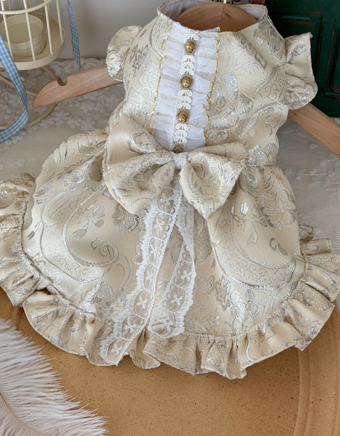 Champagne Reverie Pet Cheongsam