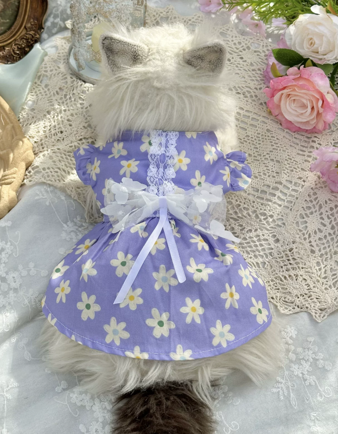 Amethyst Tea Party Pet Dress