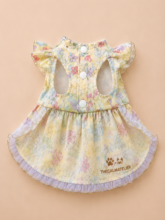 Golden Meadow Ribbon Dress