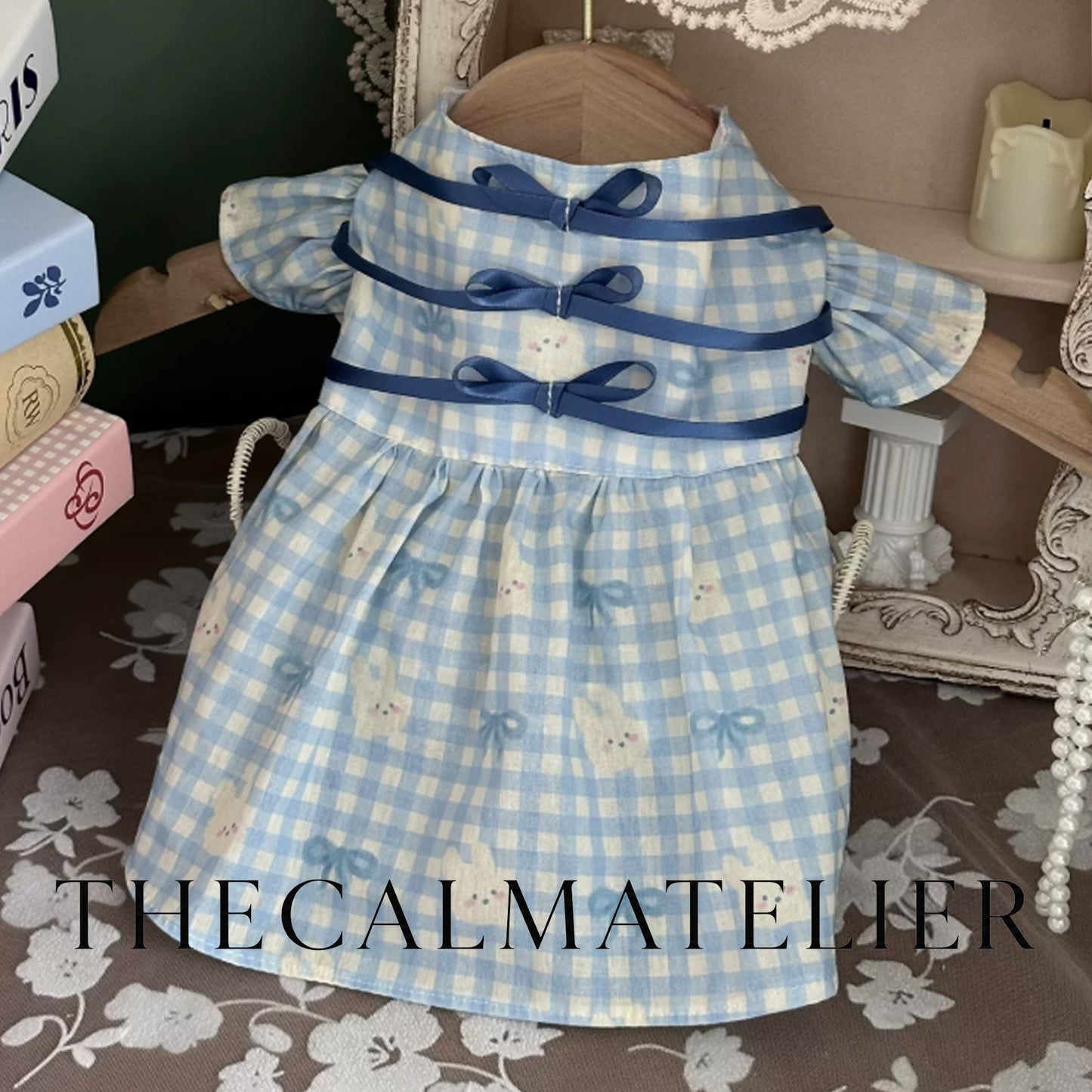 Vintage Bunny Check Pet Shirt