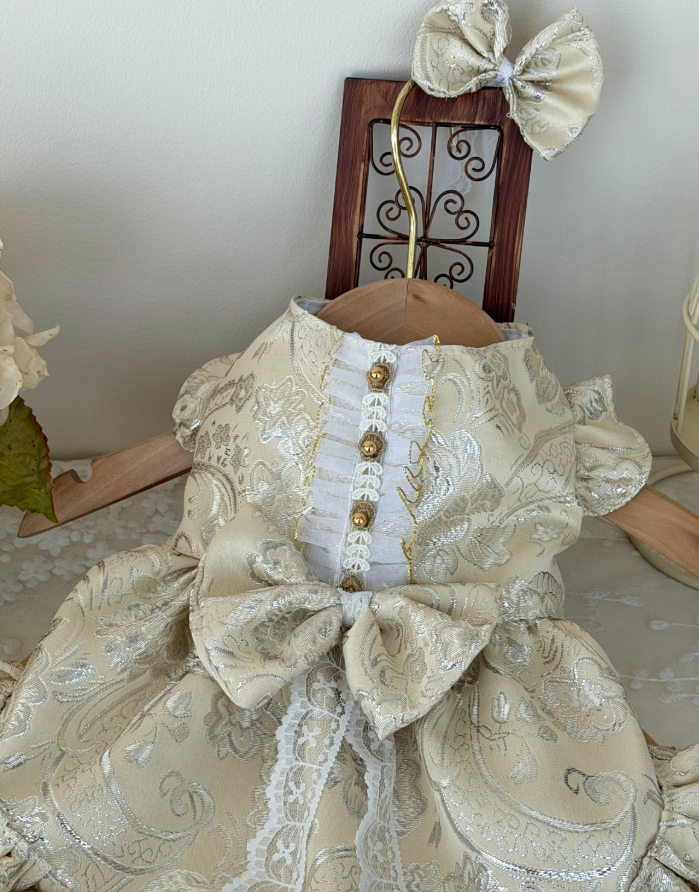 Champagne Reverie Pet Cheongsam