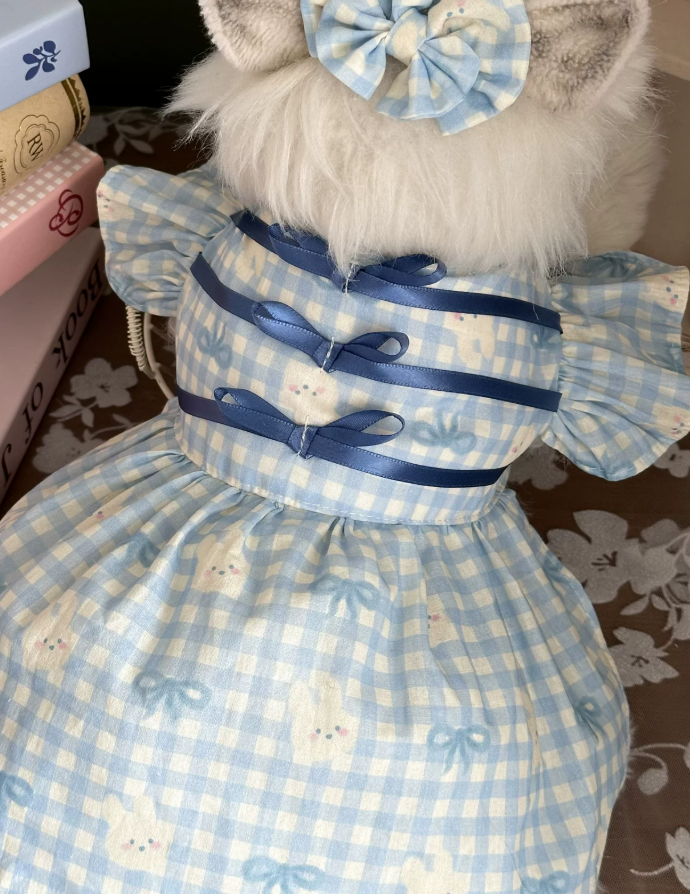 Vintage Bunny Check Pet Shirt