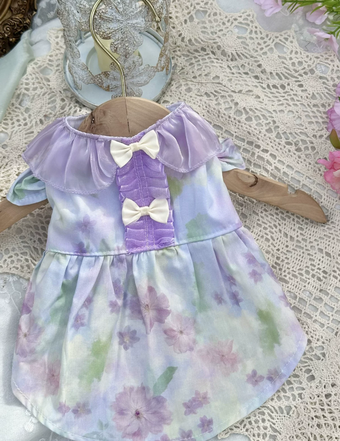 Lilac Glow Pet Dress