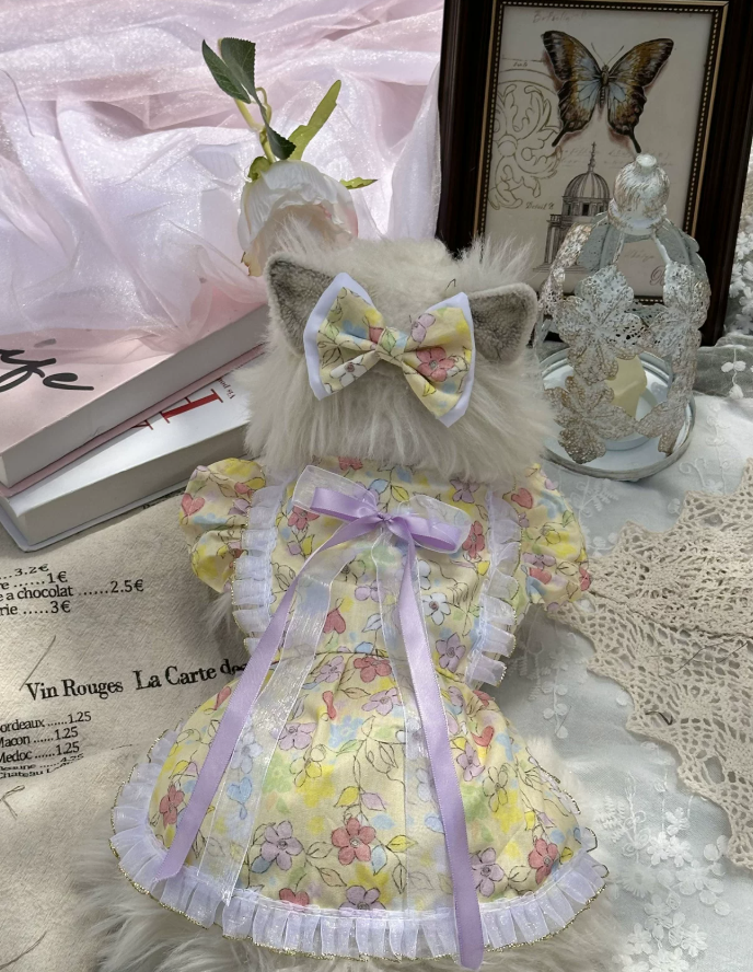 Golden Meadow Ribbon Dress