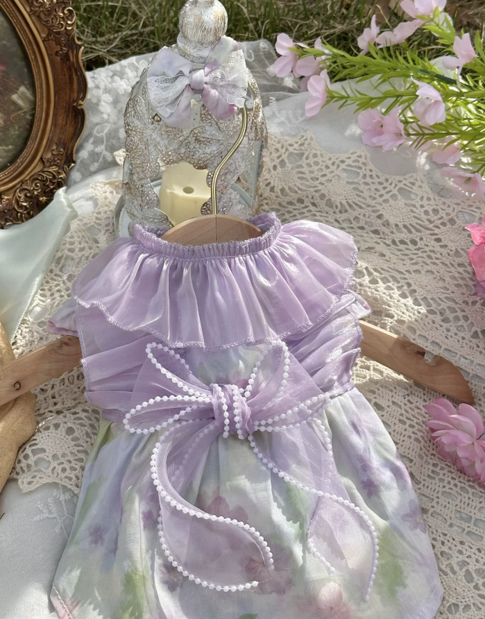 Lavender Starlight Pet Dress