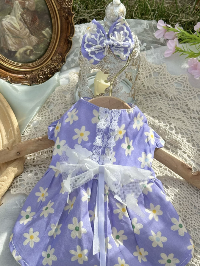 Amethyst Tea Party Pet Dress