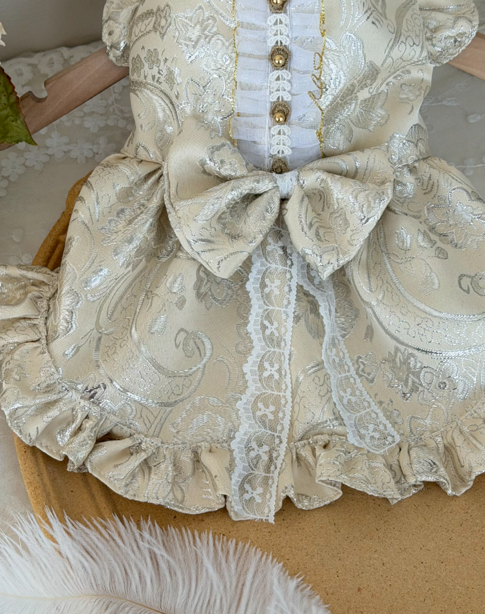 Champagne Reverie Pet Cheongsam