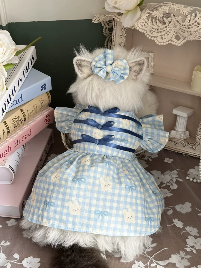 Vintage Bunny Check Pet Shirt