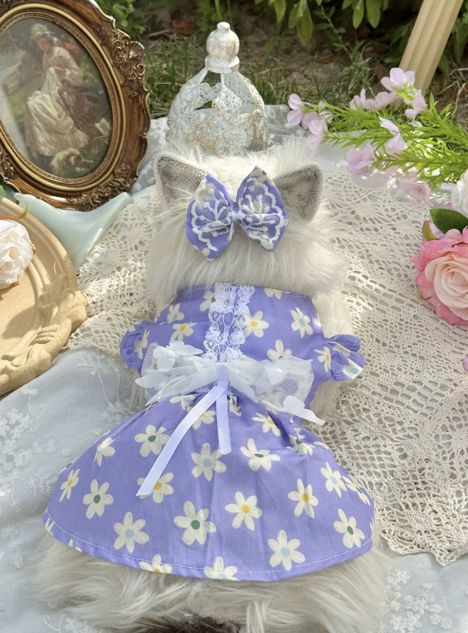 Amethyst Tea Party Pet Dress