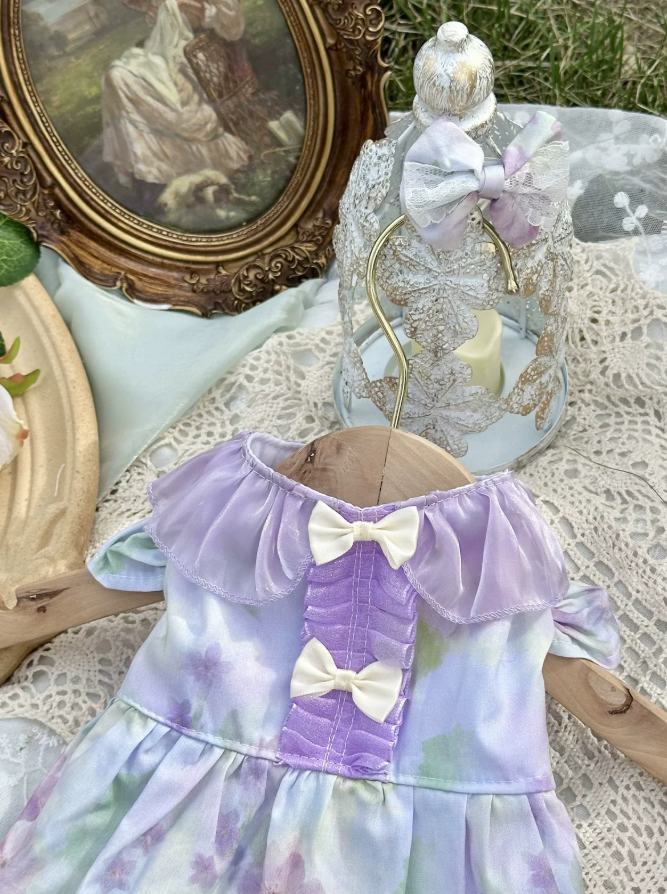 Lilac Glow Pet Dress