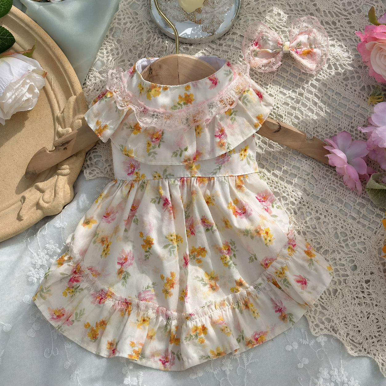 Apricot Meadow Pet Dress