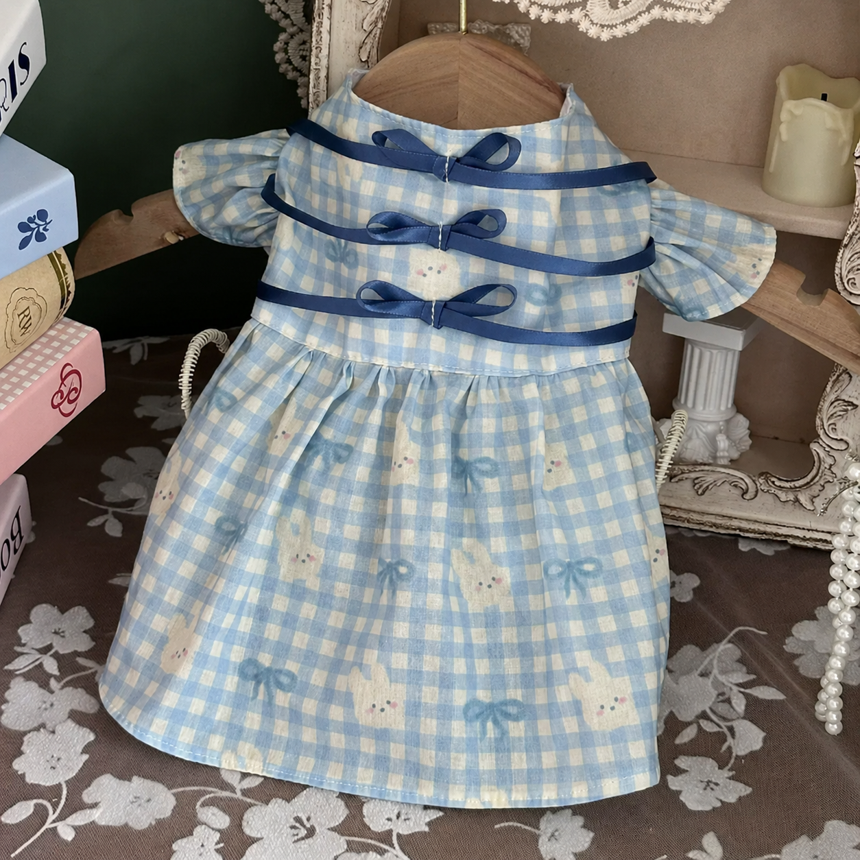 Vintage Bunny Check Pet Shirt