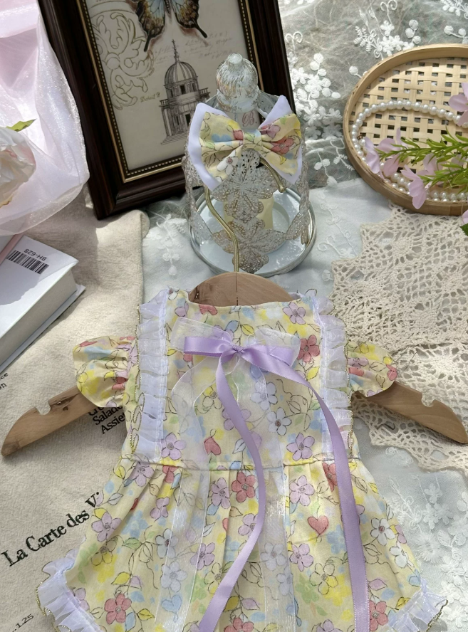 Golden Meadow Ribbon Dress