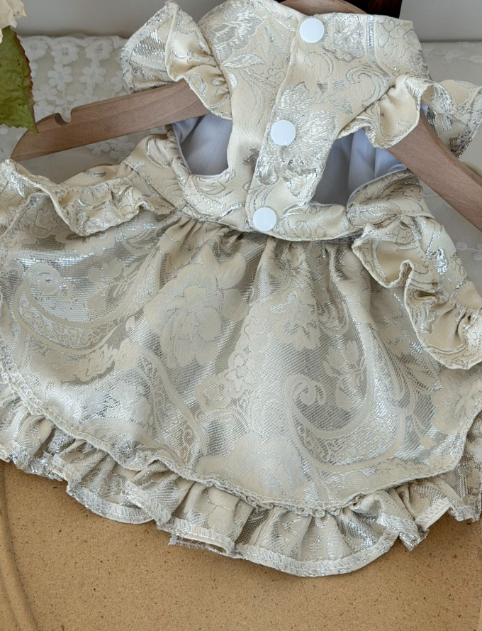 Champagne Reverie Pet Cheongsam