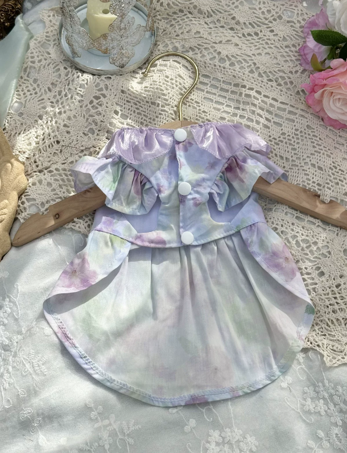 Lilac Glow Pet Dress