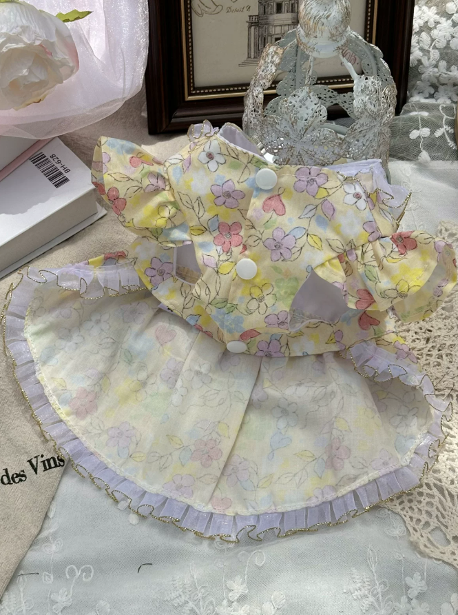 Golden Meadow Ribbon Dress