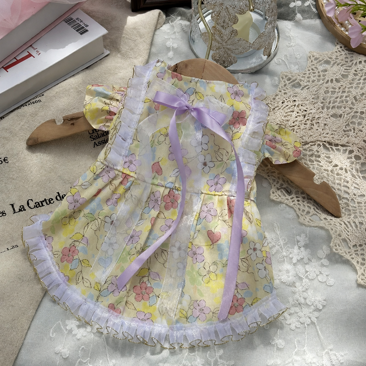 Golden Meadow Ribbon Dress